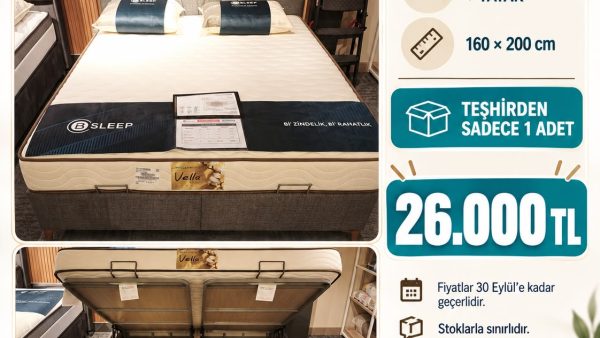 Bellona Vella Yatak Baza Başlık Set 160x200 (Teşhir) Bellona Vella Yatak Baza Başlık Set 160×200 (Teşhir)